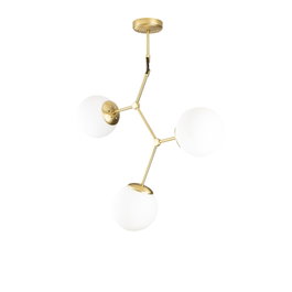 Opviq Damar - 6317 Lámpara de araña moderna en Amarillo y Blanco